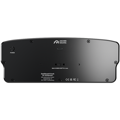 Ascher Racing - Dashboard 8"
